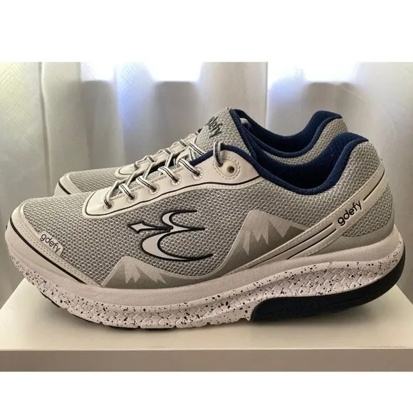 GDEFY by Gravity Defyer Gray TB9024MWS-M Mighty Walk Sneakers - Men's Size 14M