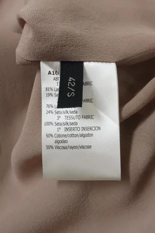 Giambattista Valli Dress Colorblock Printed Wool-Silk Size 42 Sleeveless Shift