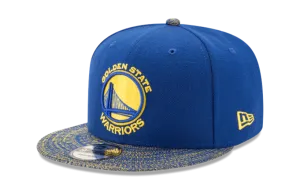 Golden State Warriors New Era 59Fifty Cap Fitted Blue Visor Fresh Size 7 3/8
