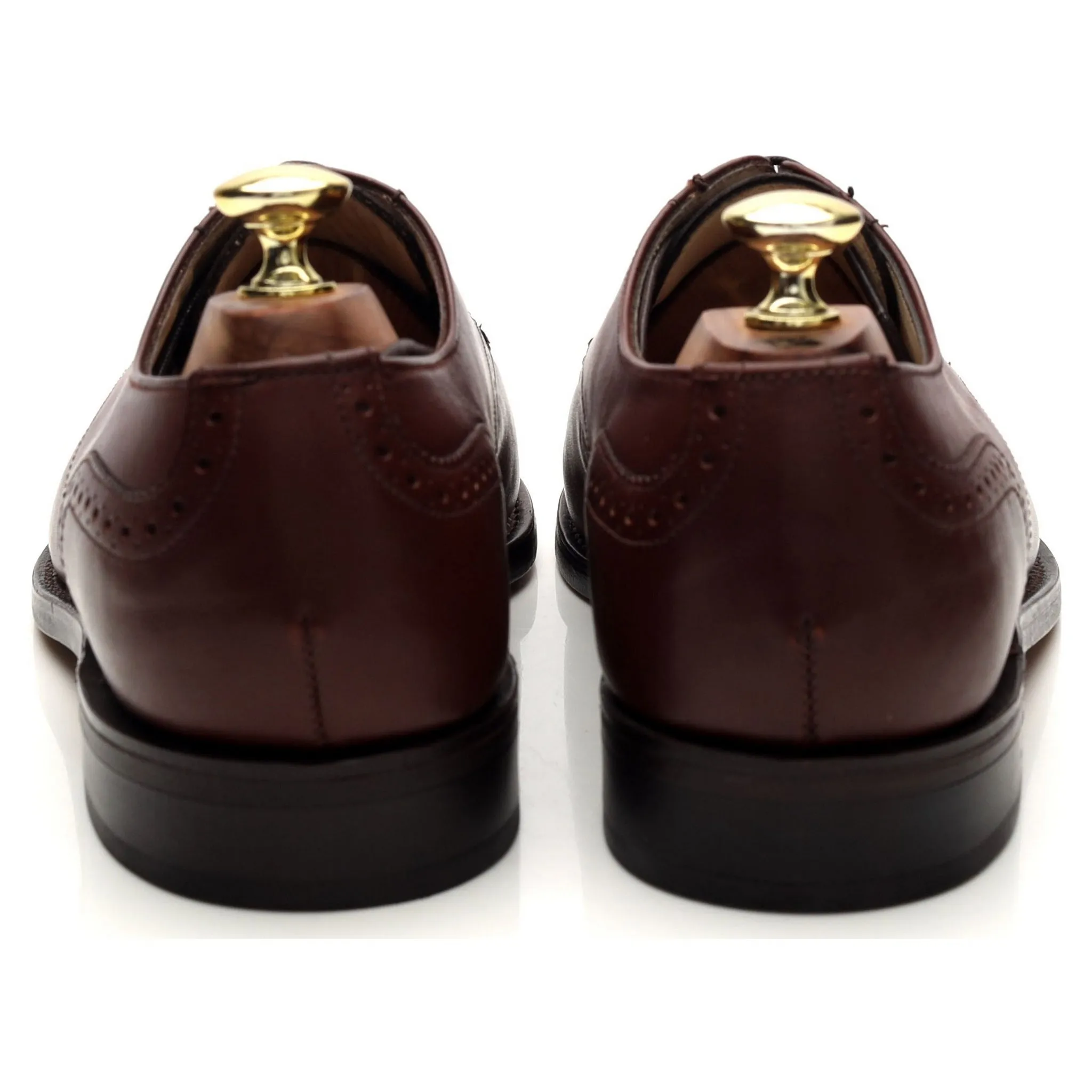 'Guildford' Brown Leather Derby Brogues UK 7.5 H