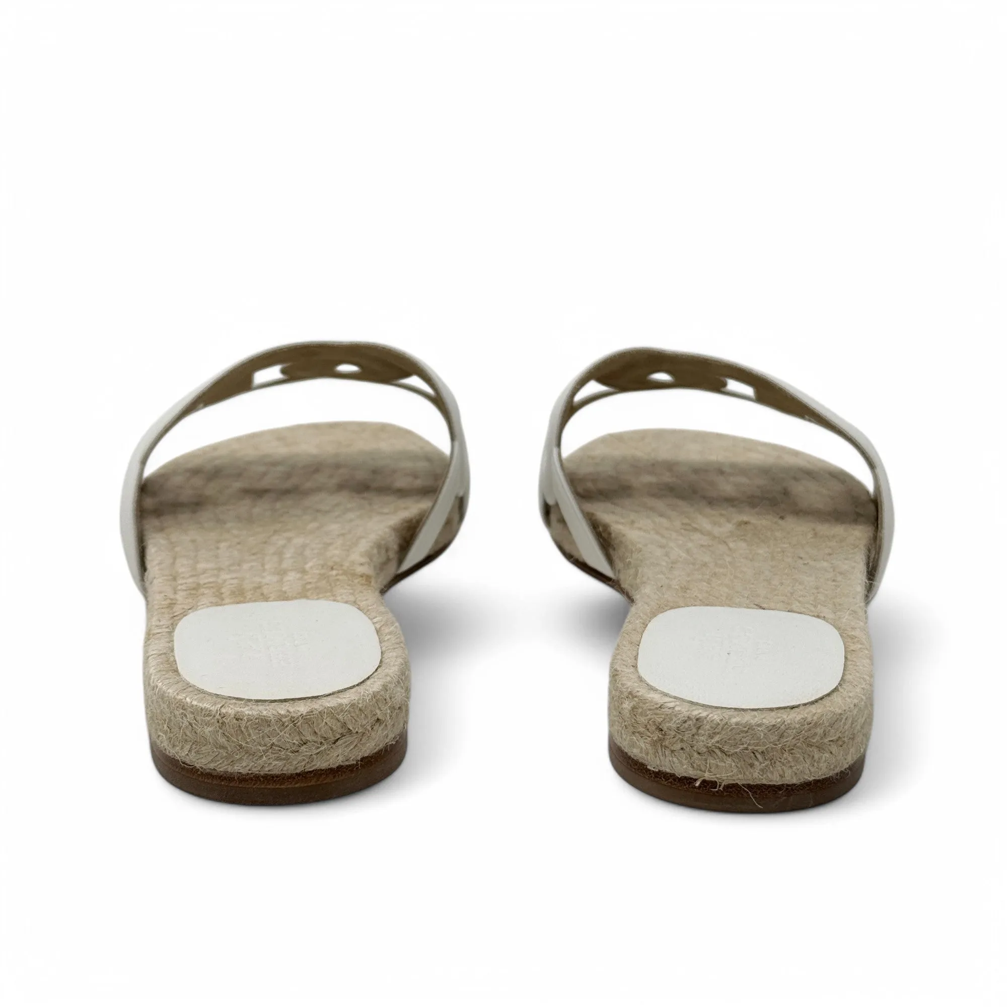 Hermes Blanc Famosa Espadrilles 37