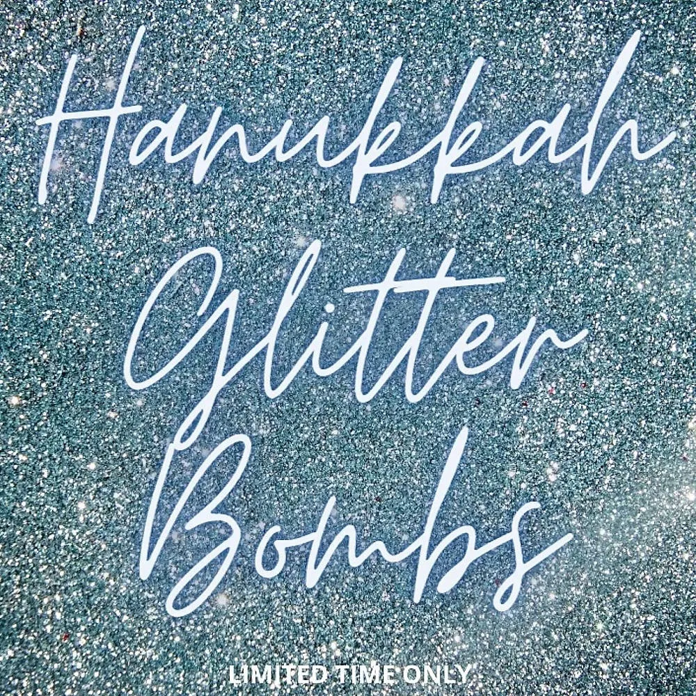 HOLIDAY HANUKKAH GLITTER BOMB BEVERAGE PUFFS (5 PACK)