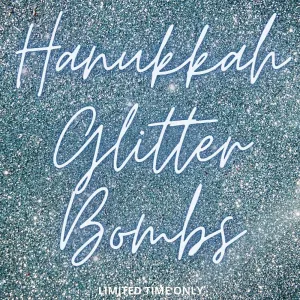HOLIDAY HANUKKAH GLITTER BOMB BEVERAGE PUFFS (5 PACK)