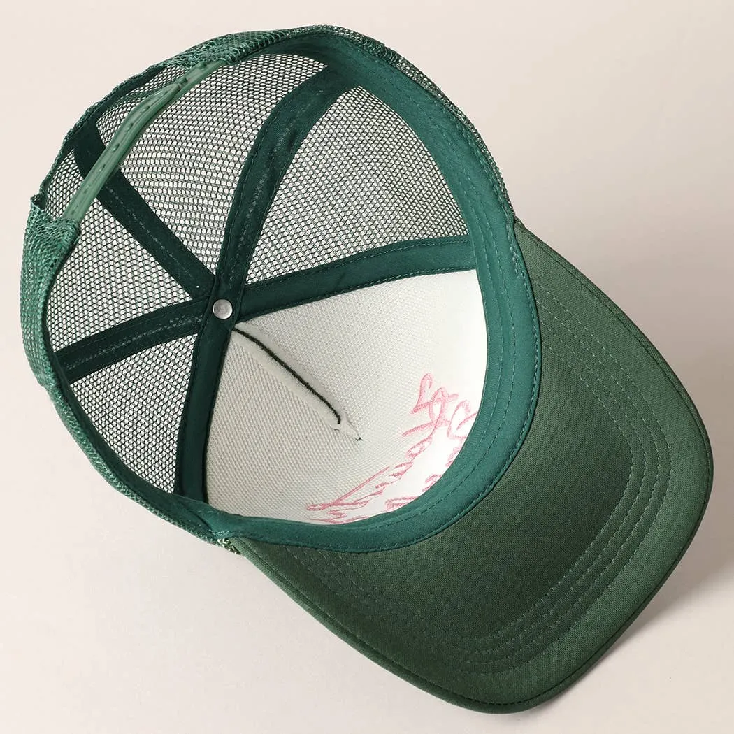Howdy Darlin' Embroidered Mesh Back Trucker Cap | Stuffology Boutique
