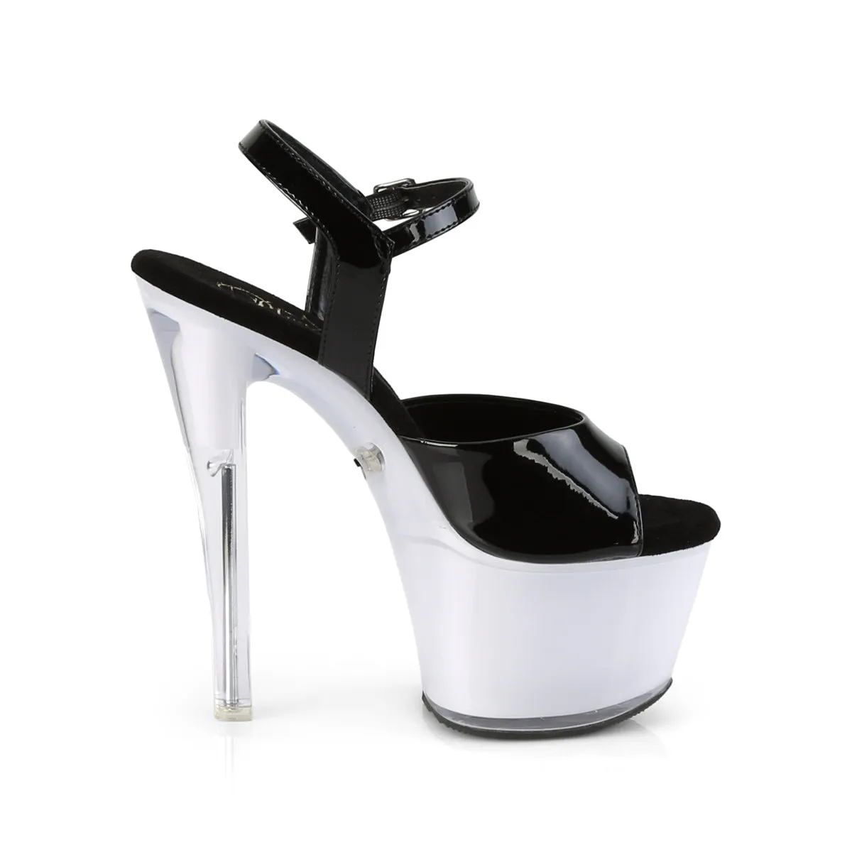 ILLUMINATOR-709  Black Patent/White Glow