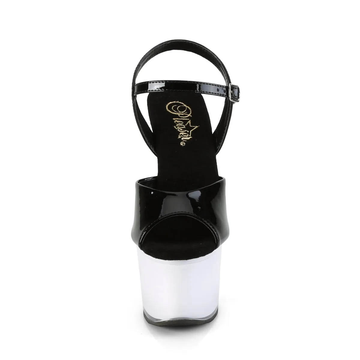 ILLUMINATOR-709  Black Patent/White Glow