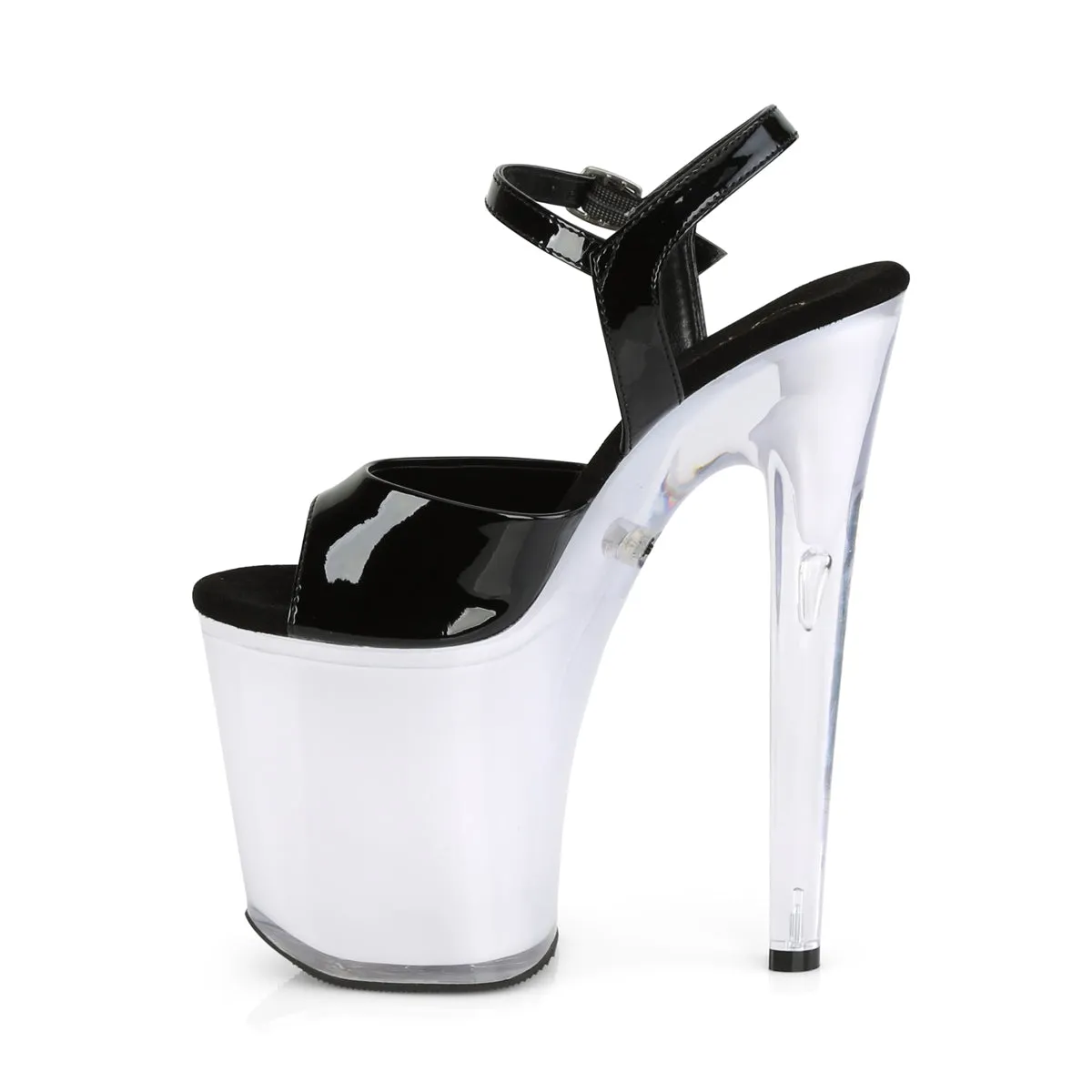 ILLUMINATOR-809  Black Patent/White Glow