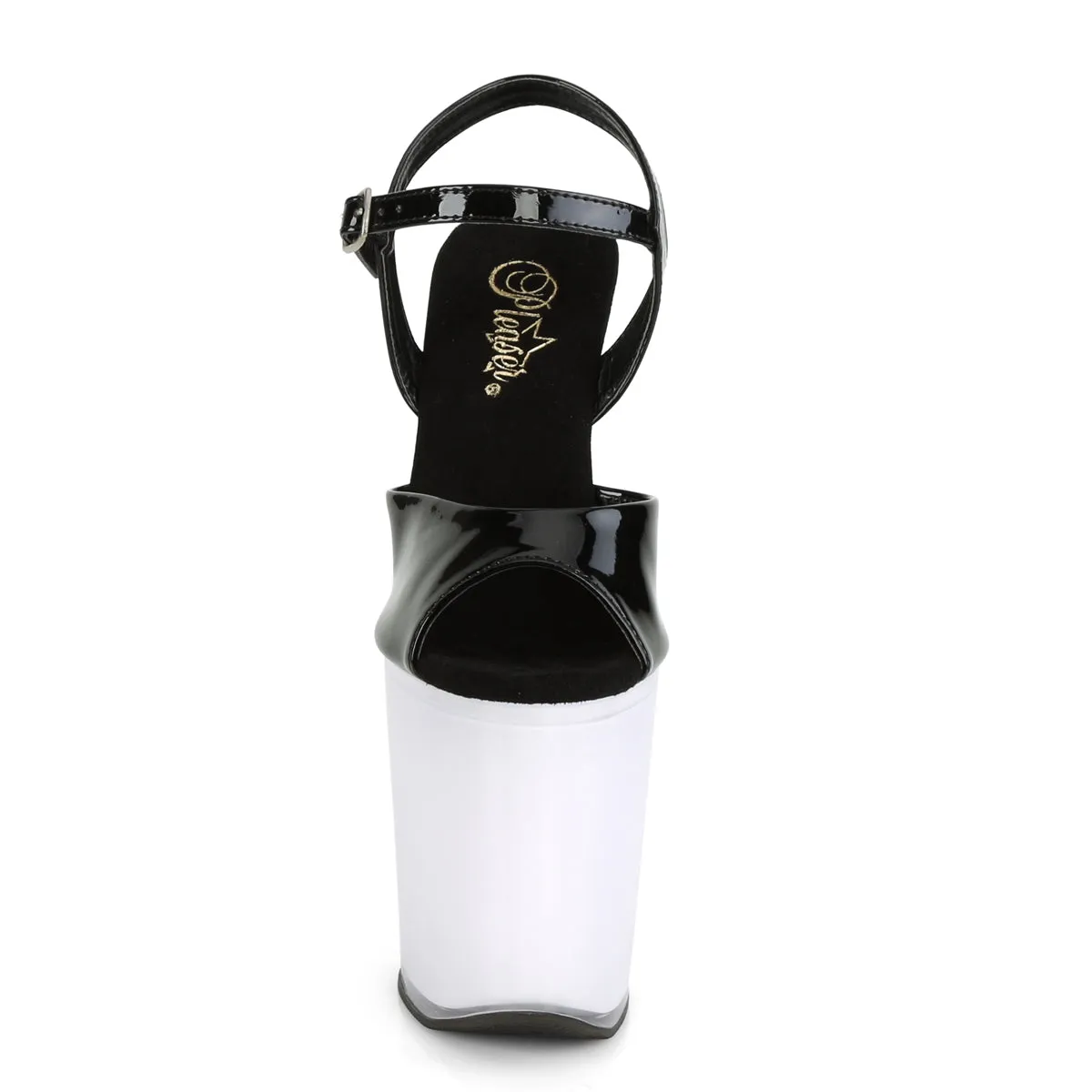 ILLUMINATOR-809  Black Patent/White Glow