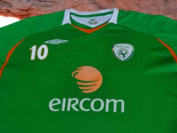 IRELAND 2008-2009 RARE ROBBIE KEANE 10 HOME UMBRO JERSEY SHIRT 2XL /XL SOLD !!!