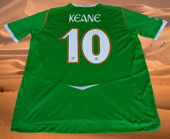 IRELAND 2008-2009 RARE ROBBIE KEANE 10 HOME UMBRO JERSEY SHIRT 2XL /XL SOLD !!!