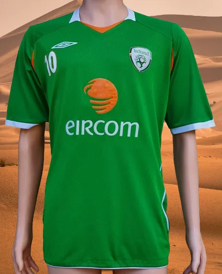 IRELAND 2008-2009 RARE ROBBIE KEANE 10 HOME UMBRO JERSEY SHIRT 2XL /XL SOLD !!!