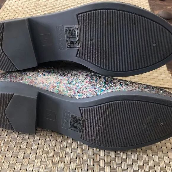 Jack Rogers Sallie Sparkle Ankle Rain Boots Size 8