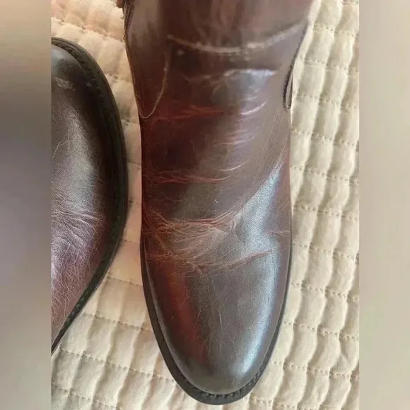 J.B. Dillon Leather Cowboy Western Ankle Boots Size 7.5! In like new Condition!