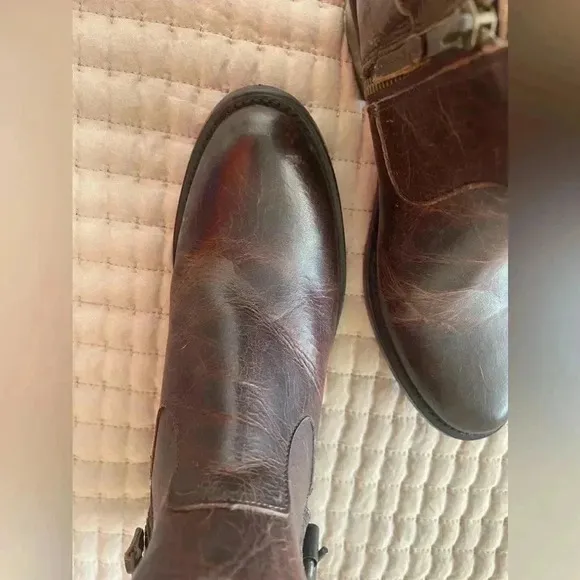J.B. Dillon Leather Cowboy Western Ankle Boots Size 7.5! In like new Condition!