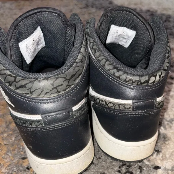 Jordan Kids Black and White Sneakers