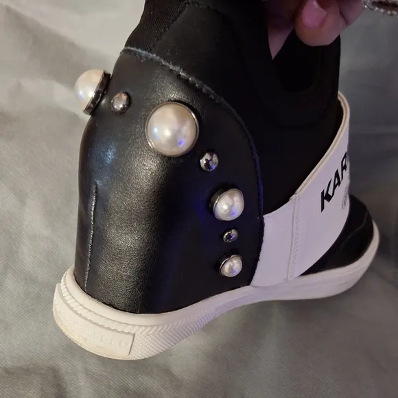 Karl Lagerfeld Black and White Sneakers