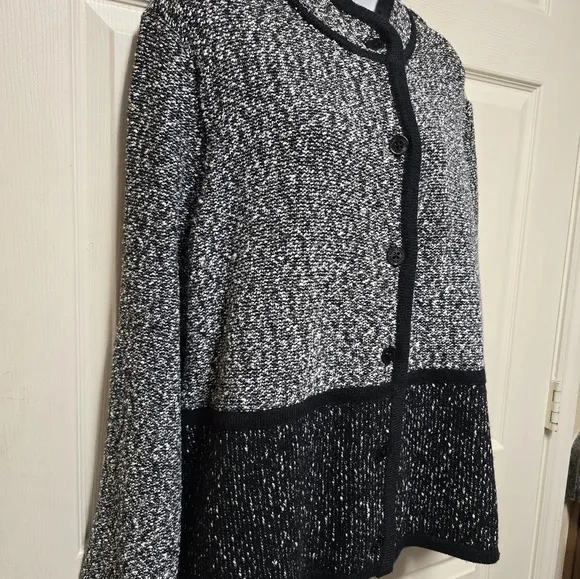 KARL LAGERFELD PARISColorblock Cotton-Blend Long Cardigan SzXL