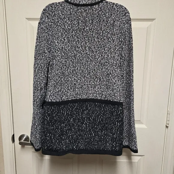 KARL LAGERFELD PARISColorblock Cotton-Blend Long Cardigan SzXL