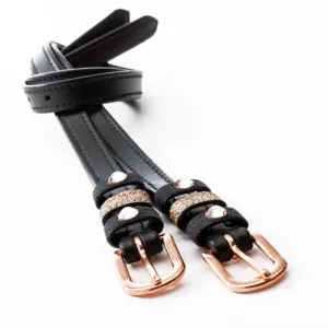 Kavalkade Crystal Leather Spur Straps