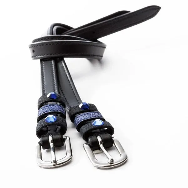 Kavalkade Crystal Leather Spur Straps