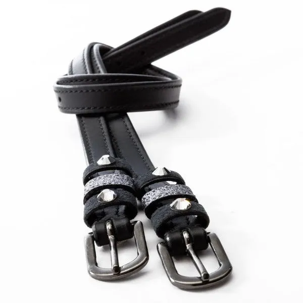 Kavalkade Crystal Leather Spur Straps
