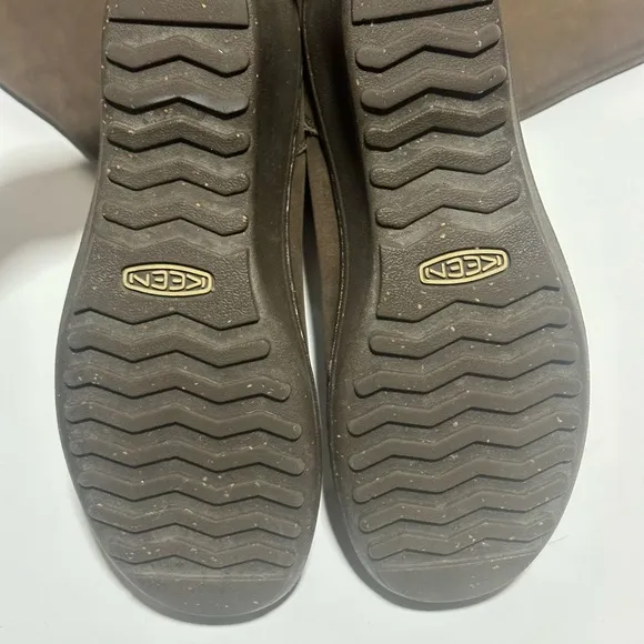 KEEN AKITA Knee High Wedge Boots Brown Suede Womens Size 7.5‎