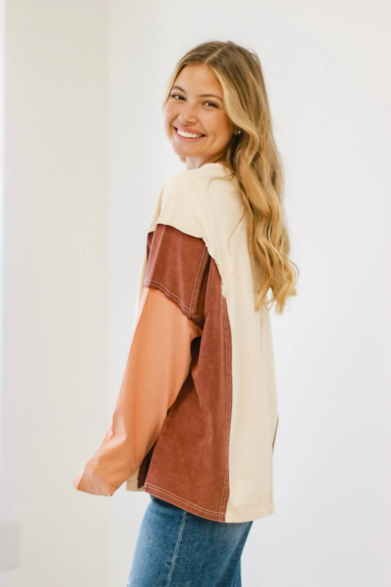 Keeping Secrets Colorblock Pullover