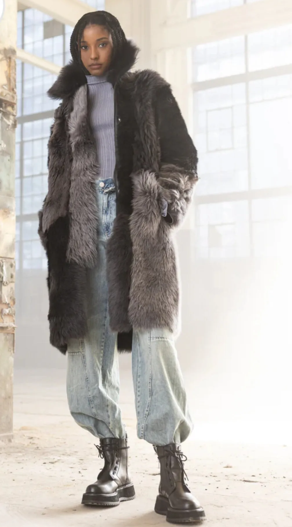 KImmie Colorblock Shearling