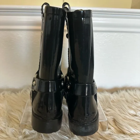 Kors Michael Kors Black Robber Rain Boots