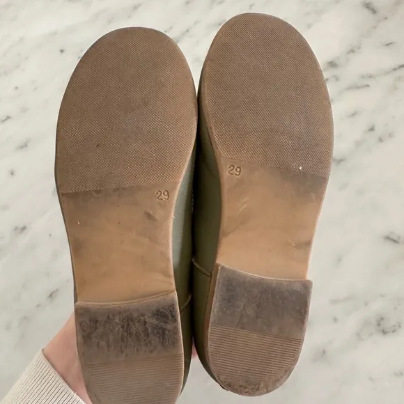 La Coqueta Green T-Strap Mary Jane Shoes size 29 / 11.5 US