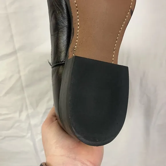 Laredo Men’s Black Cherry Leather Pull On Western Boots- Size 10
