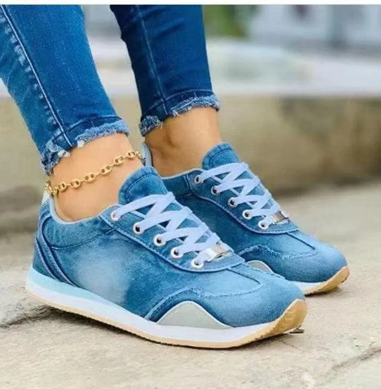 Leisure Single Shoes Women's Large Sports Shoes Color Spring And Autumn Wedge Heel Flat