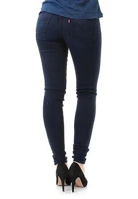 *Levi's 710 0025 Super Skinny Dark Wash Denim Jeans Size 00 24 X 28