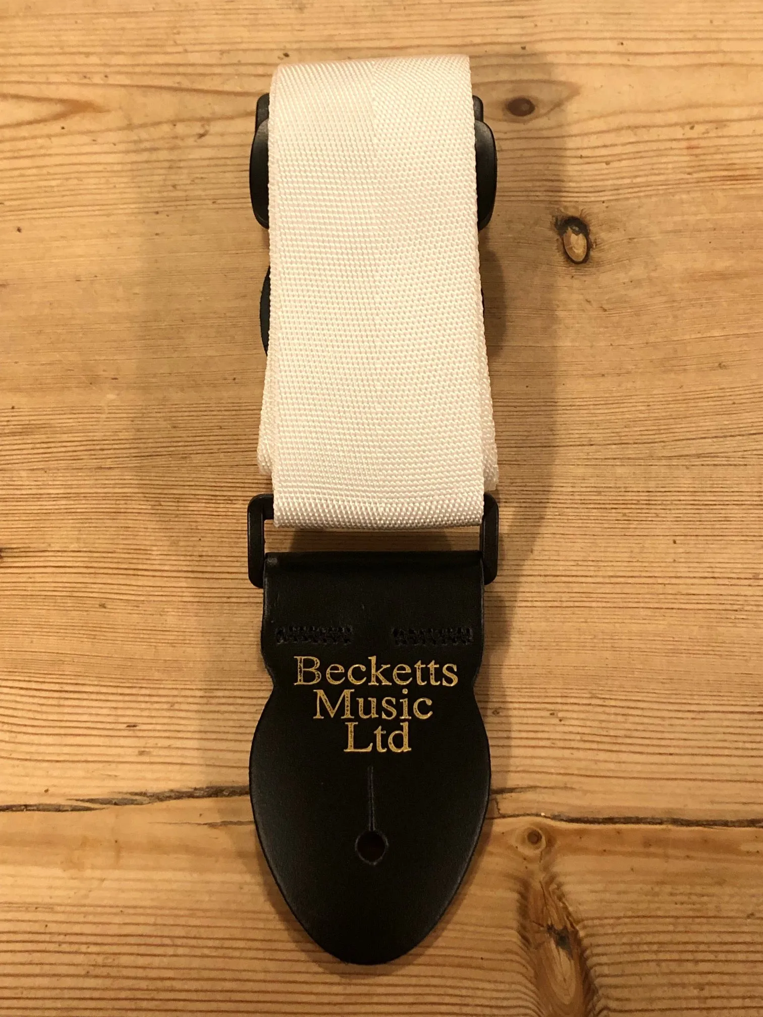 LG 2" Standard White Webbing Guitar Strap