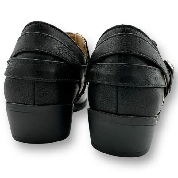 Life Stride Womens Adley Ankle Bootie Boots Black Size 8M