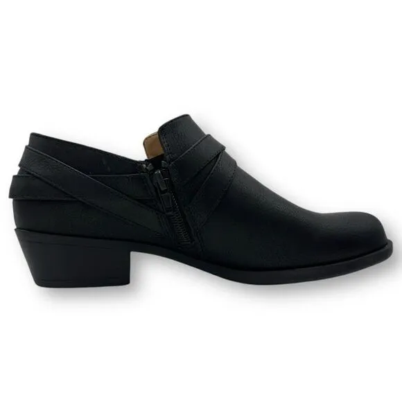Life Stride Womens Adley Ankle Bootie Boots Black Size 8M