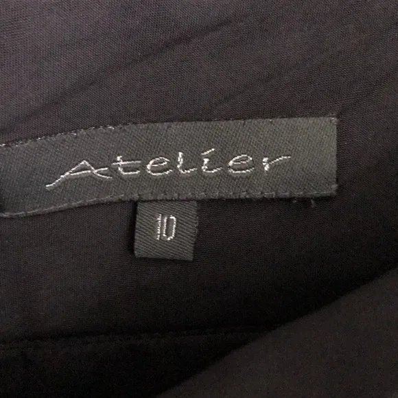 Like New Atelier Women’s A-line Tweed Double Pocket Skirt w/Belt