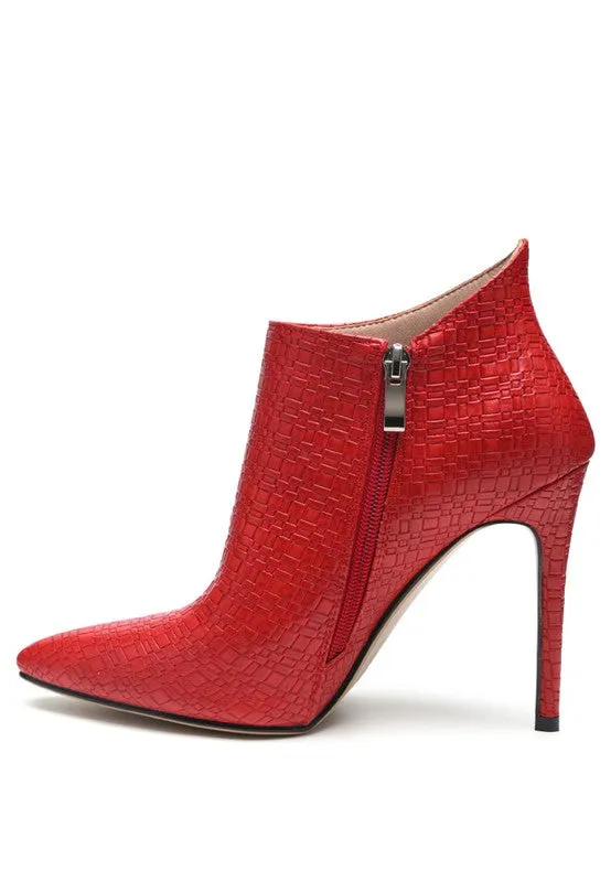 Lolita Woven Textured Stiletto Boot