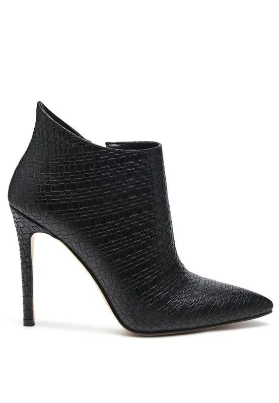 Lolita Woven Textured Stiletto Boot