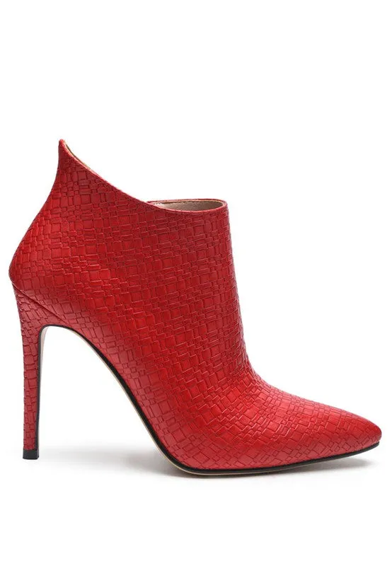 Lolita Woven Textured Stiletto Boot