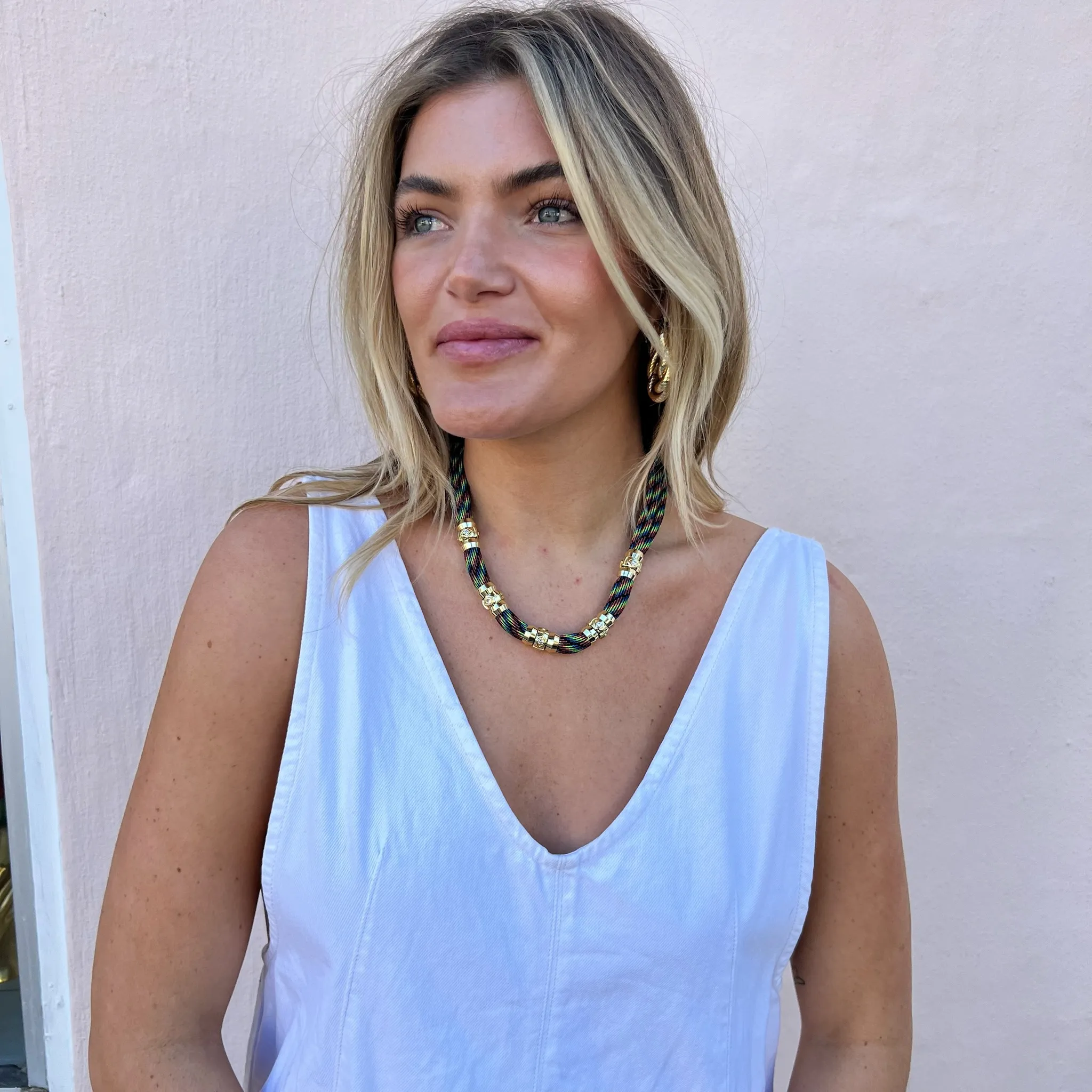 Luxe Colorblock Necklace- Prisma