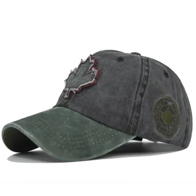 Maple Leaf Patch Baseball Cap