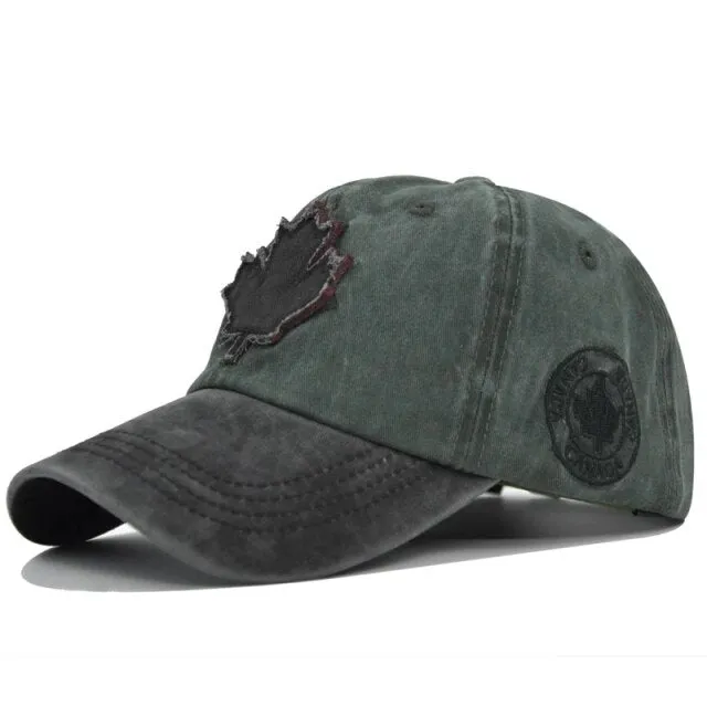 Maple Leaf Patch Baseball Cap