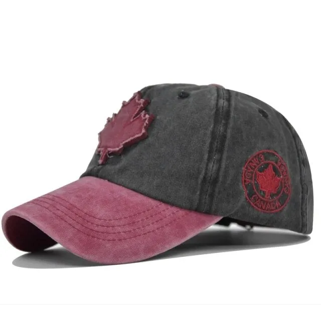 Maple Leaf Patch Baseball Cap