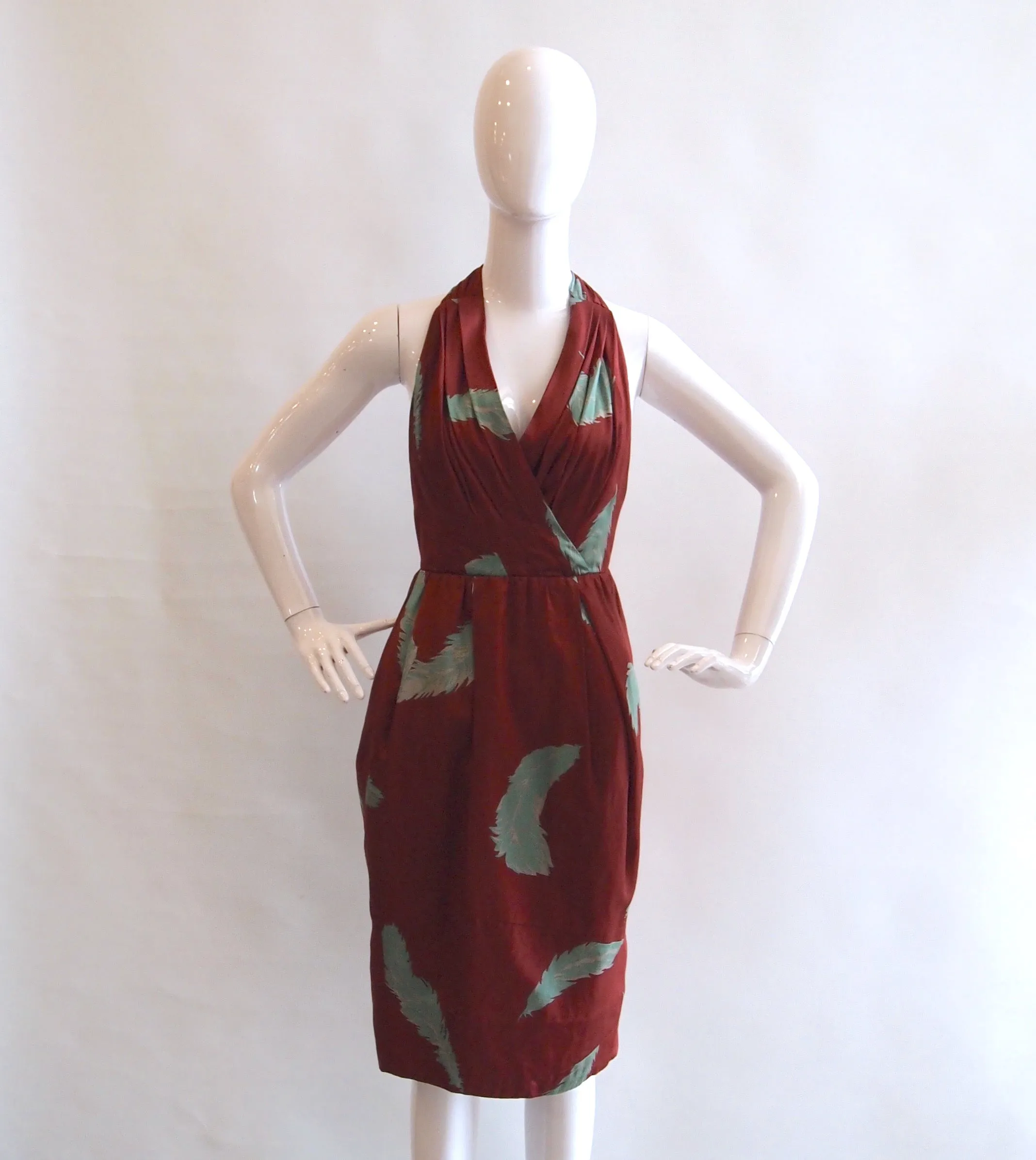 Marc Jacobs wine halter dress