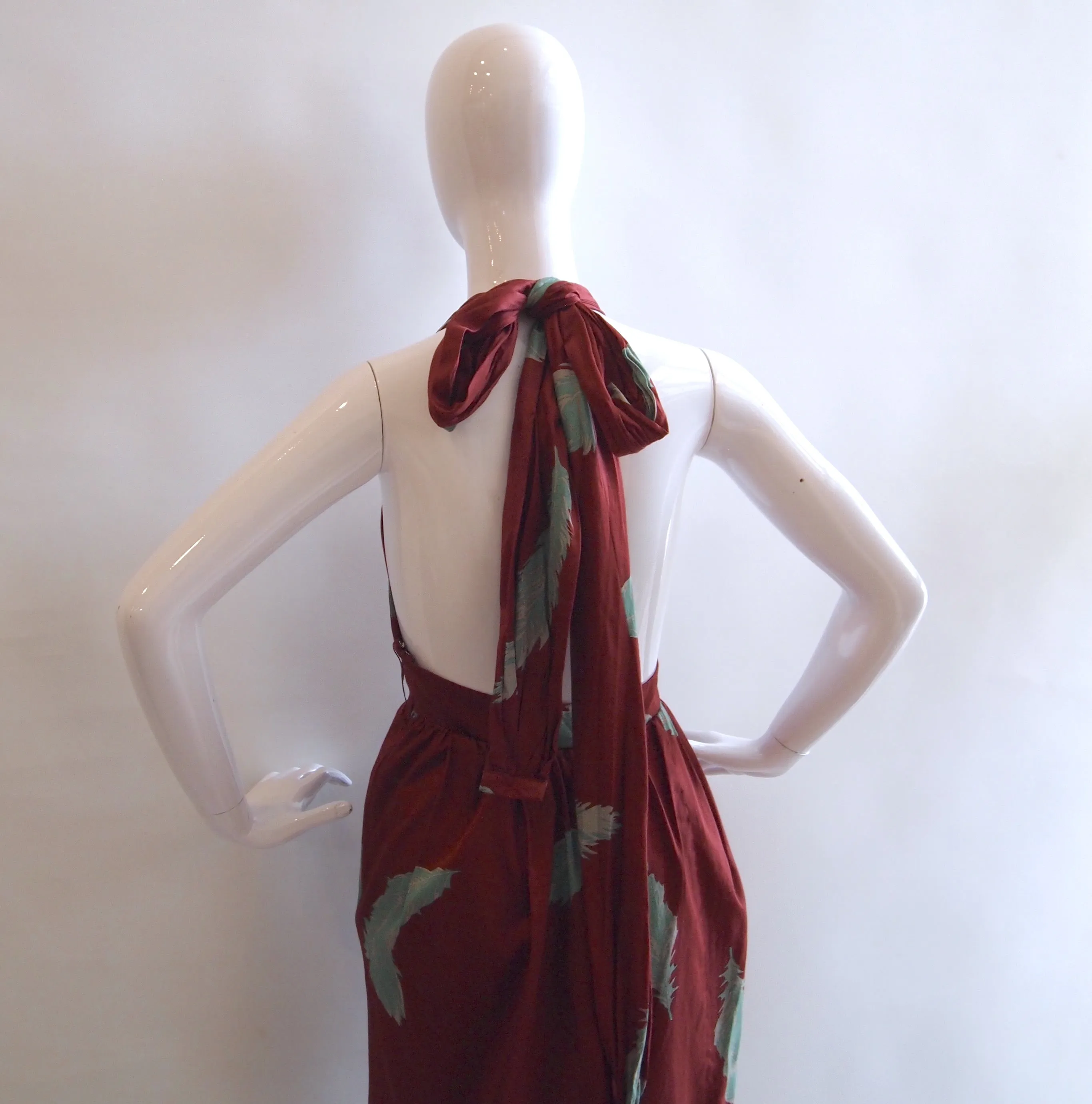 Marc Jacobs wine halter dress