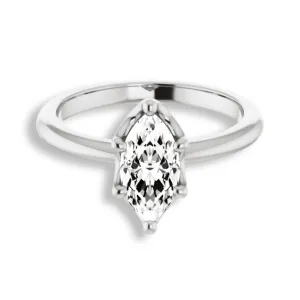 Margot Marquise Diamond Solitaire Engagement Ring