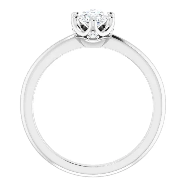 Margot Marquise Diamond Solitaire Engagement Ring