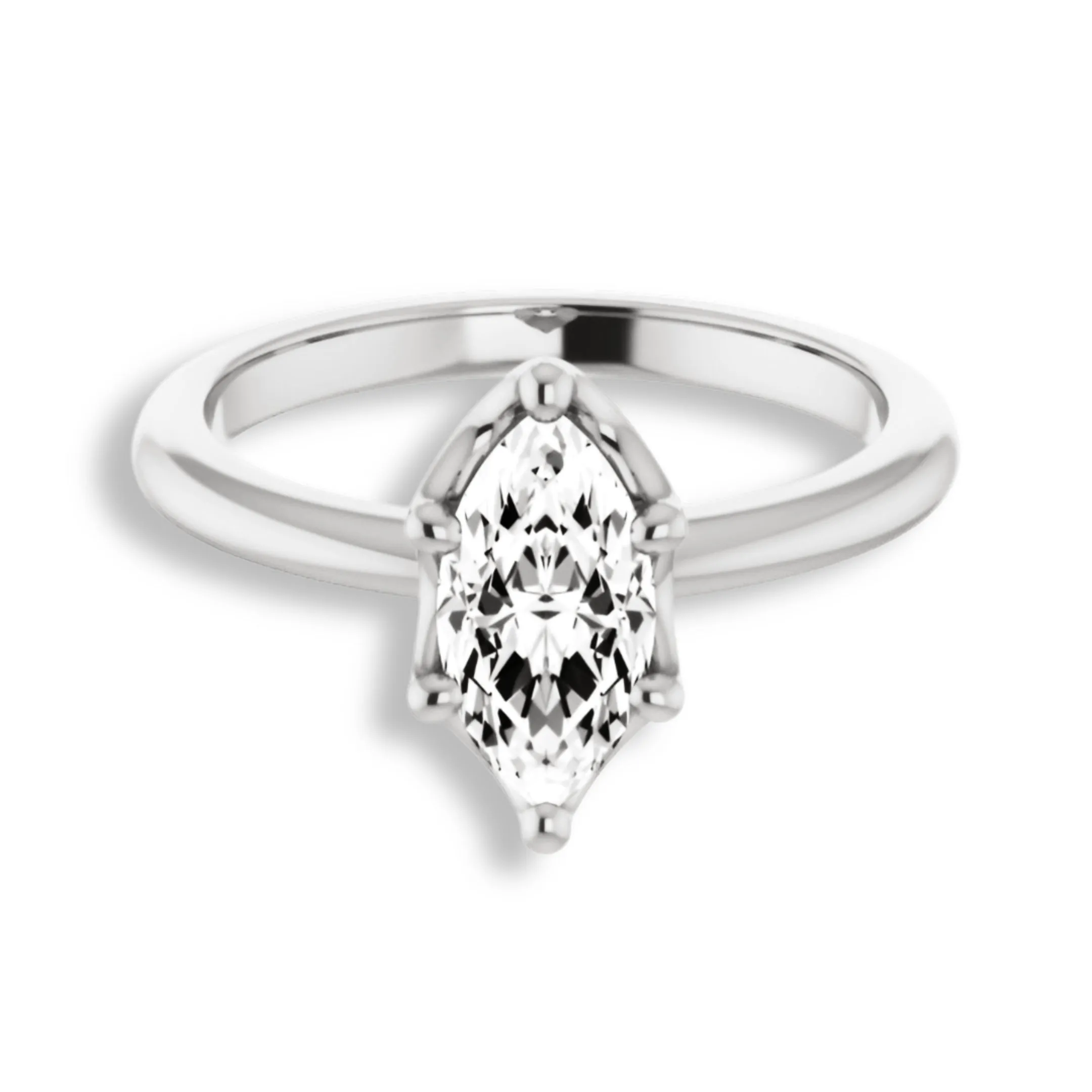 Margot Marquise Diamond Solitaire Engagement Ring