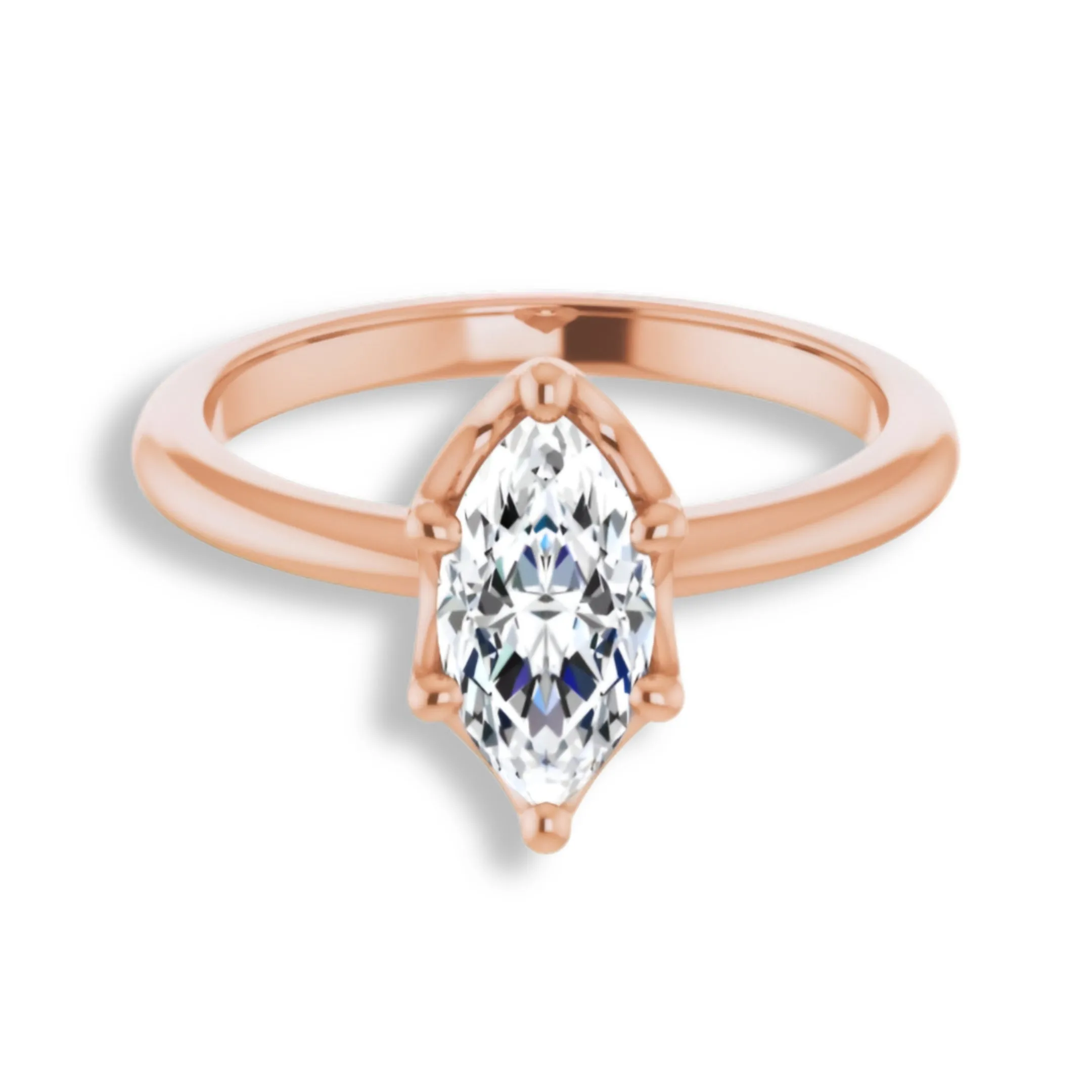 Margot Marquise Diamond Solitaire Engagement Ring